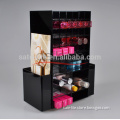 Desktop Rotating Acrylic Listick and Makeup Cosmetic Organizer Holder Display